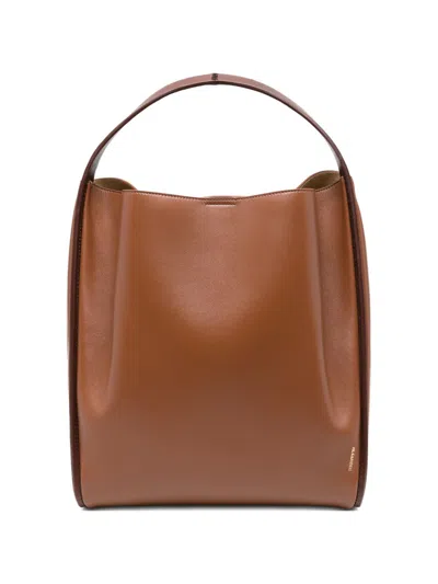 Jil Sander Women's Pivot Leather Tote In Luggage