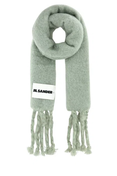 Jil Sander Women Sage Green Mohair Blend Scarf