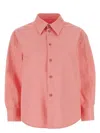 Jil Sander Pink Straight-point Collar Cotton Shirt