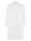 Jil Sander White Poplin Shirt Dress