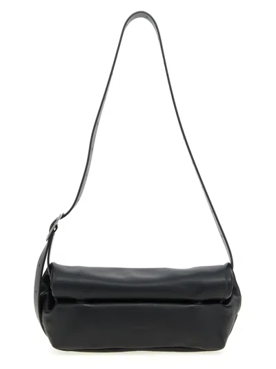 Jil Sander Women 'rollup' Small Handbag In Black