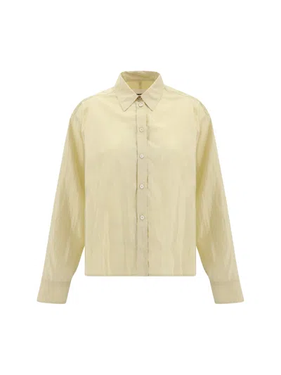 Jil Sander Women Satin Shirt In Cream