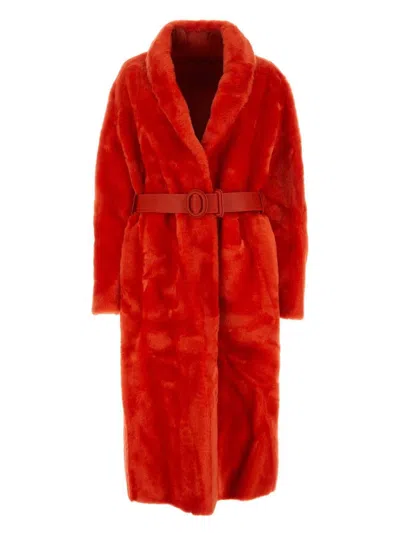 JIL SANDER WOMEN'S SHEARLING COAT