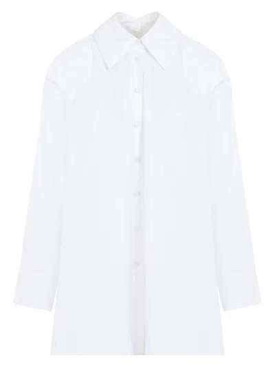 Jil Sander Oversized Long-sleeved Shirt In White