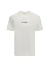Jil Sander Women Short-sleeved T-shirt With Printed Logo In Neutral