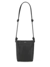 Jil Sander Medium Tangle Lizard-embossed Crossbody Bag In Black