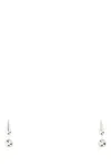 Jil Sander Cone-shaped Polished Metal Stud Earrings In Silver