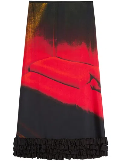 JIL SANDER JIL SANDER WOMEN SKIRT W/ROUCHES