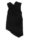 JIL SANDER WOMEN'S SM TOP ASYMMETRIC GLOSS WITH BOW