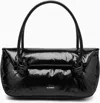 Jil Sander Women's Patent Leather Small Shoulder Bag In Black