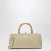 Jil Sander Small Goji Bamboo Bag In Almond Colour Women In White