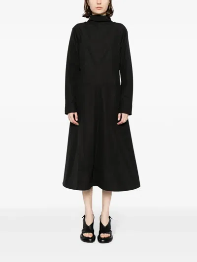 Jil Sander Women Solid Color Dress In 001 Black