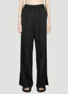Jil Sander Cruise Slit-cuff Straight-leg Pants In Black