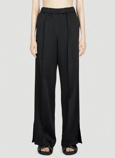 Jil Sander Women Split Cuff Pants In Black