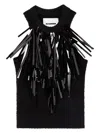 Jil Sander Fringe-trim Knitted Top