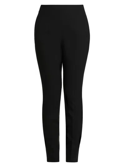 Jil Sander Women's Stretch-wool Darted Flat-front Trousers In Black