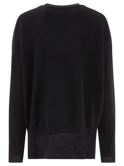 Jil Sander Women's "superfine Cashmere" Sweater In Black