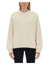 Jil Sander Woman Sweatshirt Cream Size Xl Cotton In Yellow