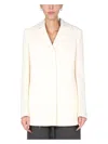 Jil Sander Darted Tailored Jacket In Ivory