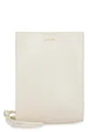Jil Sander Ivory Leather Small Tangle Shoulder Bag In White