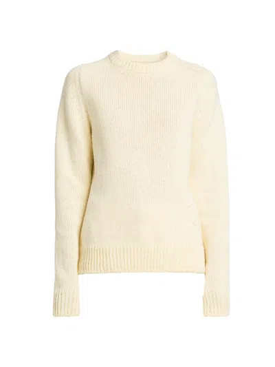 Jil Sander Women's Textured Cotton-wool Sweater In Brown