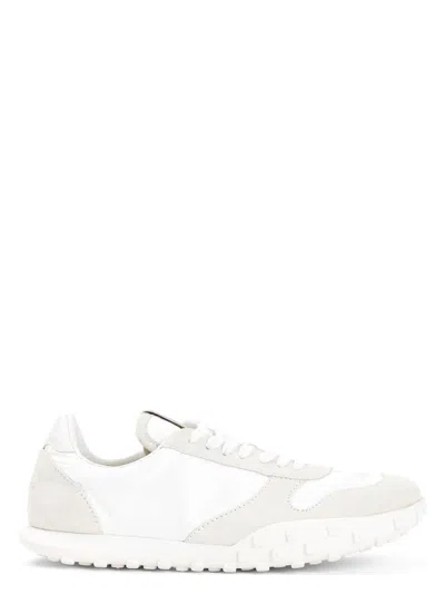 JIL SANDER WOMEN'S TWO-TONE FABRIC AND SUEDE SNEAKERS | SIZE 45 | J32WS0056P0156 COLOR 122