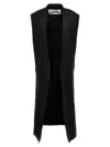 Jil Sander Gilet In Black
