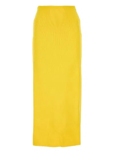 JIL SANDER WOMEN'S VISCOSE BLEND SKIRT
