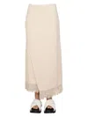 Jil Sander Wallet Skirt In Powder