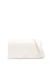 Jil Sander Daytime Leather Shoulder Bag Adjustable Strap In White
