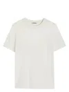 Jil Sander H Camiseta Parche Espalda Crudo In White