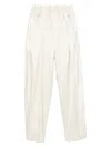 Jil Sander Wide Camal Glossy Beige Pants In Natural