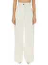 Jil Sander Women Wide Leg Pants In White