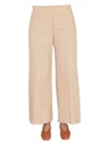 Jil Sander Women Wide Leg Trousers In Beige
