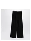 Jil Sander Black Wide Trousers With Belt Women