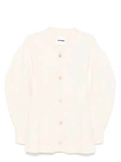 JIL SANDER WOMEN'S WOMAN`S LONG SLEEVES V-NECK LONG CARDIGAN