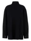 Jil Sander Blouse Mock Neck Wool Blend