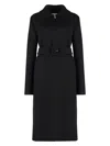 Jil Sander Black Wool Blend Coat