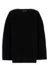 Jil Sander Black Wool Blend Oversize Sweater In Black