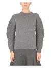 Jil Sander Wool Blend T-shirt With Soft Shoulders In Gray