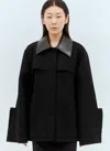 Jil Sander Black Wool Jacket In Black
