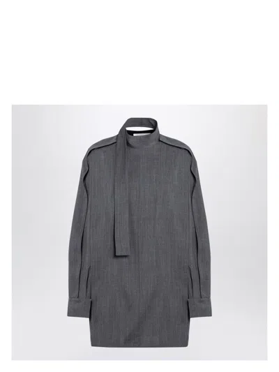 Jil Sander Women's Wool Shirt With Scarf
