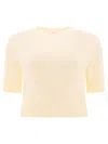 Jil Sander Wool Knit Top In White