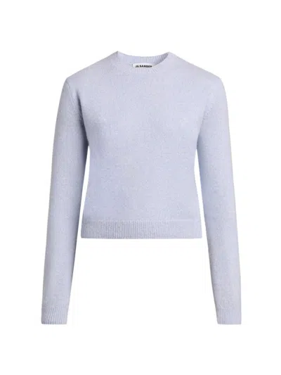 Jil Sander Women's Wool-cashmere Crewneck Sweater In Purple