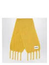 Jil Sander Yellow Mohair Blend Scarf Women