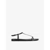 Jil Sander Women Black Sandals With Ankle Buckle Closure In Leather Woman In Black