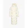 Jil Sander Yellow Quilted Down Coat In Dune