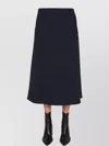 Jil Sander A-line Wool Midi Skirt