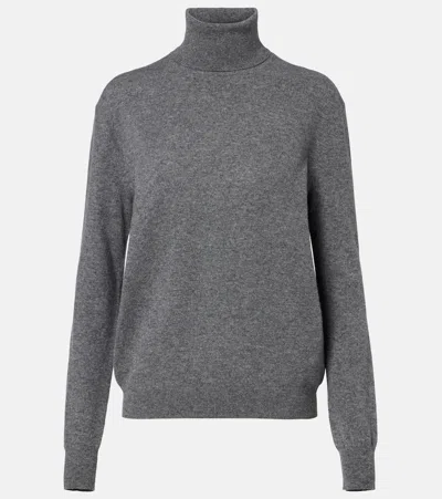 Jil Sander Wool And Cashmere Turtleneck Sweater In Gray