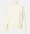 Jil Sander Wool And Cotton-blend Turtleneck Sweater In White